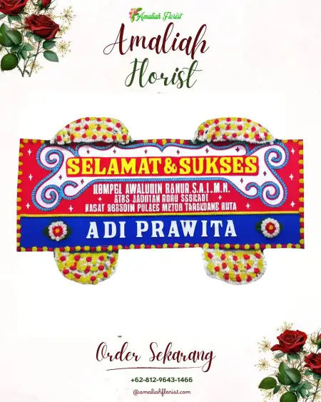 Papan Bunga Ucapan Selamat Tirtosuworo